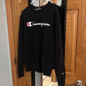 Champion Black Crewneck Sweatshirt